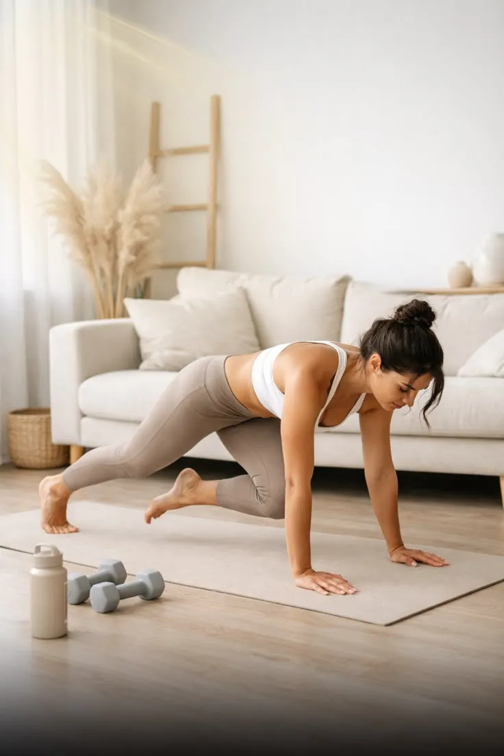 Simple full-body routine performed at home